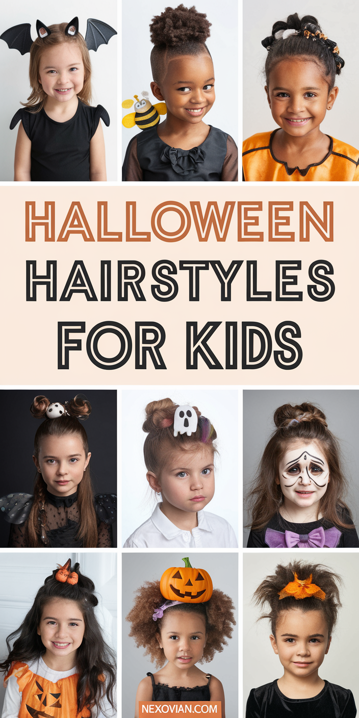 Creative and Fun Halloween Hairstyles for Kids 20 Ideas