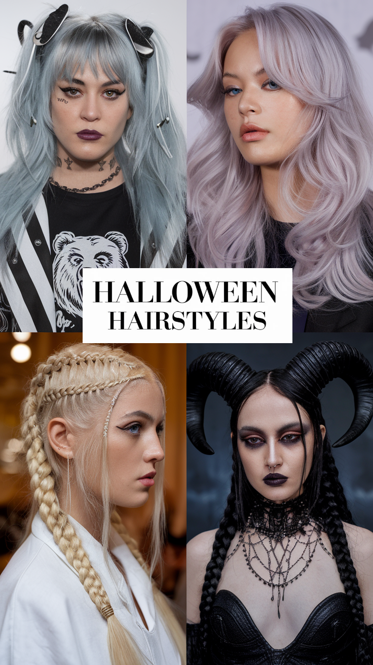 Spooky Yet Stunning Halloween Hairstyles for Women 24 Ideas