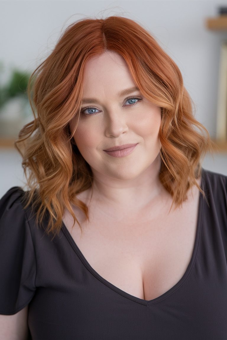 Winter Haircuts for Plus Size Women 2024 - 2025 22 Ideas: Best Hairstyles for Round Faces and All Hair Types