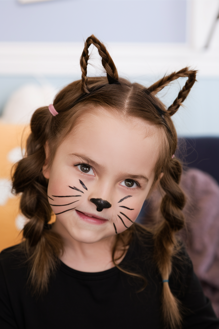 Creative and Fun Halloween Hairstyles for Kids 20 Ideas