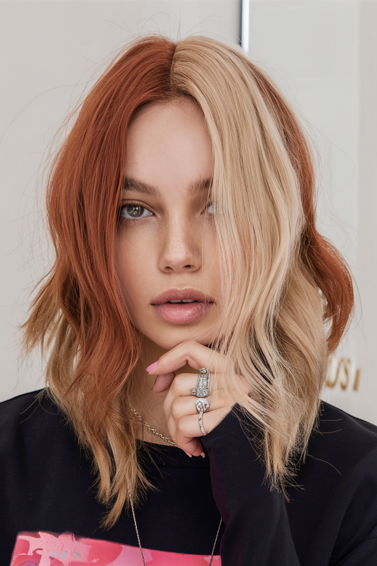 Colorblock Hair 25 Ideas: Bold Statements, Vibrant Looks