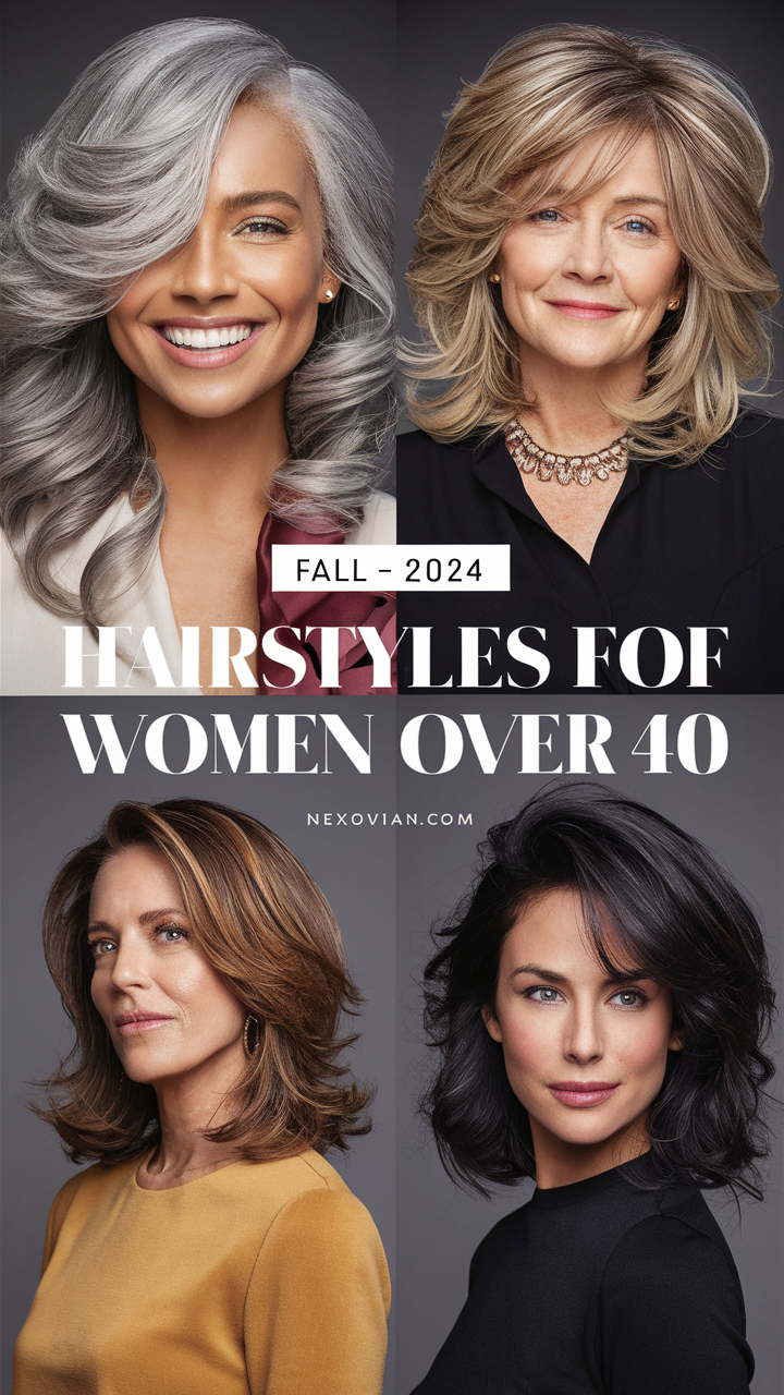 Fall - 2024 Hairstyles for Women Over 40 20 Ideas: Top Trending Styles to Try