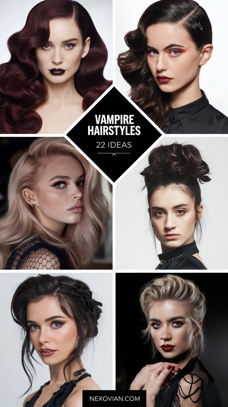 Vampire Hairstyles: 22 Spooky and Stylish Ideas for Every Look