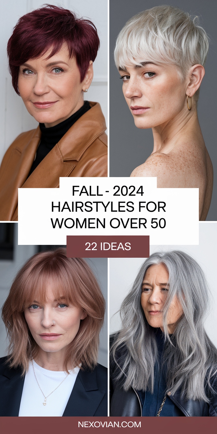 Fall - 2024 Hairstyles for Women Over 50 22 Ideas: Timeless and Trendy Looks