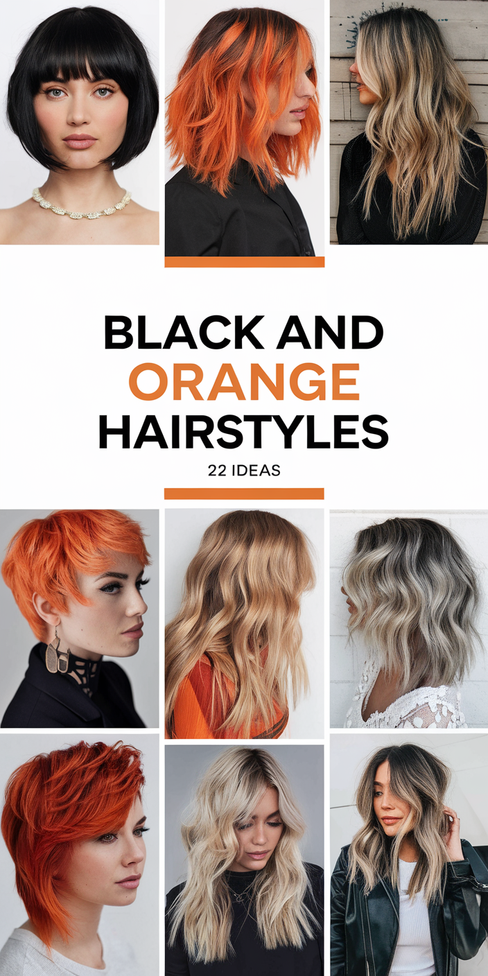 Black and Orange Hairstyles: Bold Looks You Need to Try