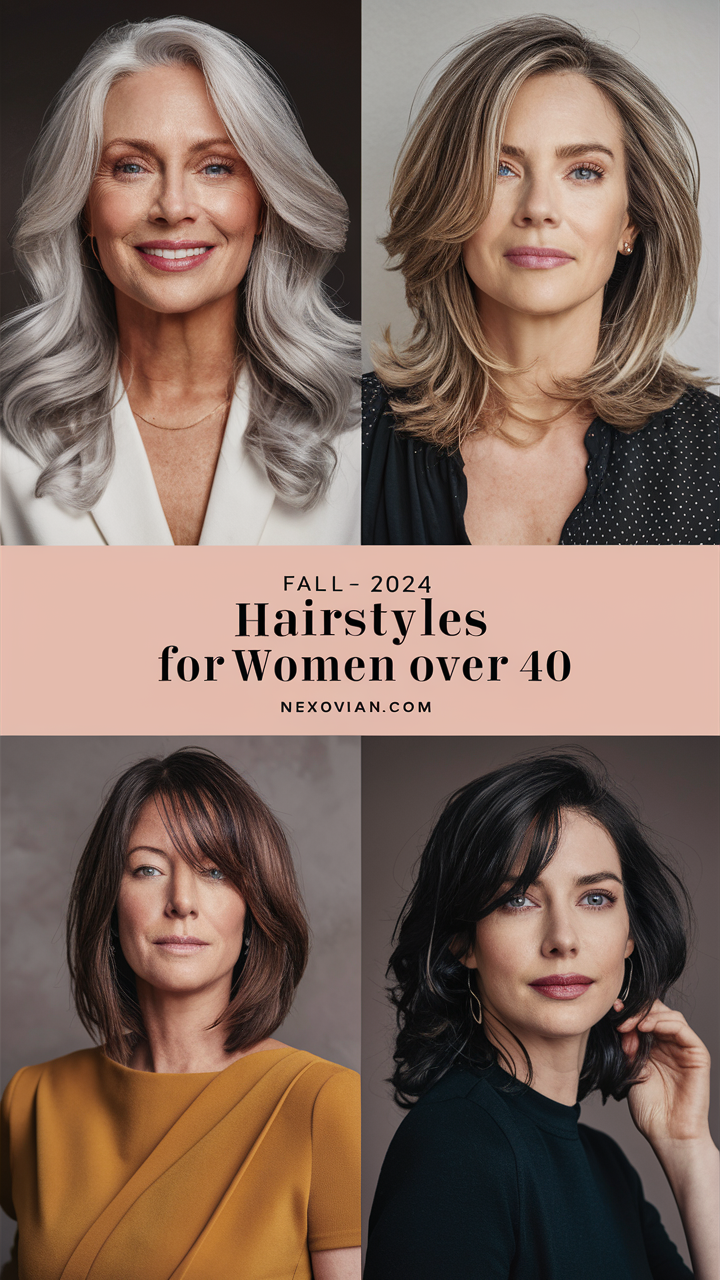 Fall - 2024 Hairstyles for Women Over 40 20 Ideas: Top Trending Styles to Try