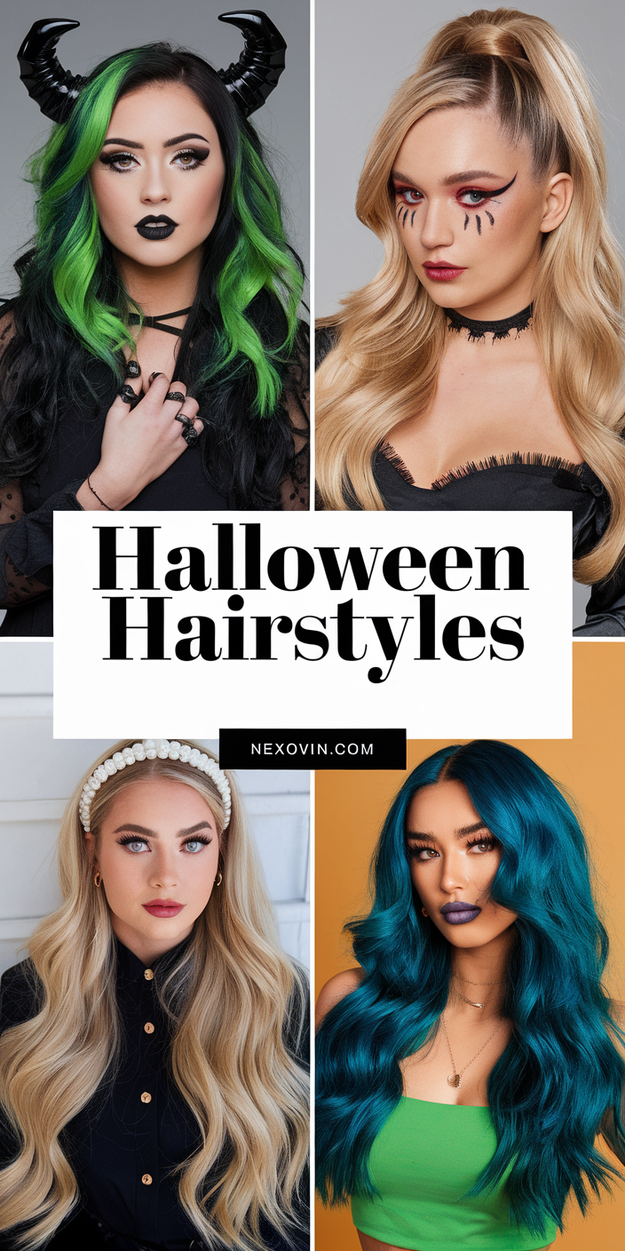 Spooky Yet Stunning Halloween Hairstyles for Women 24 Ideas