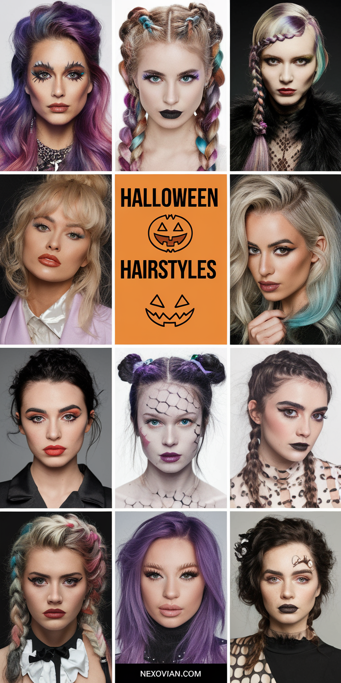 Spooky Yet Stunning Halloween Hairstyles for Women 24 Ideas