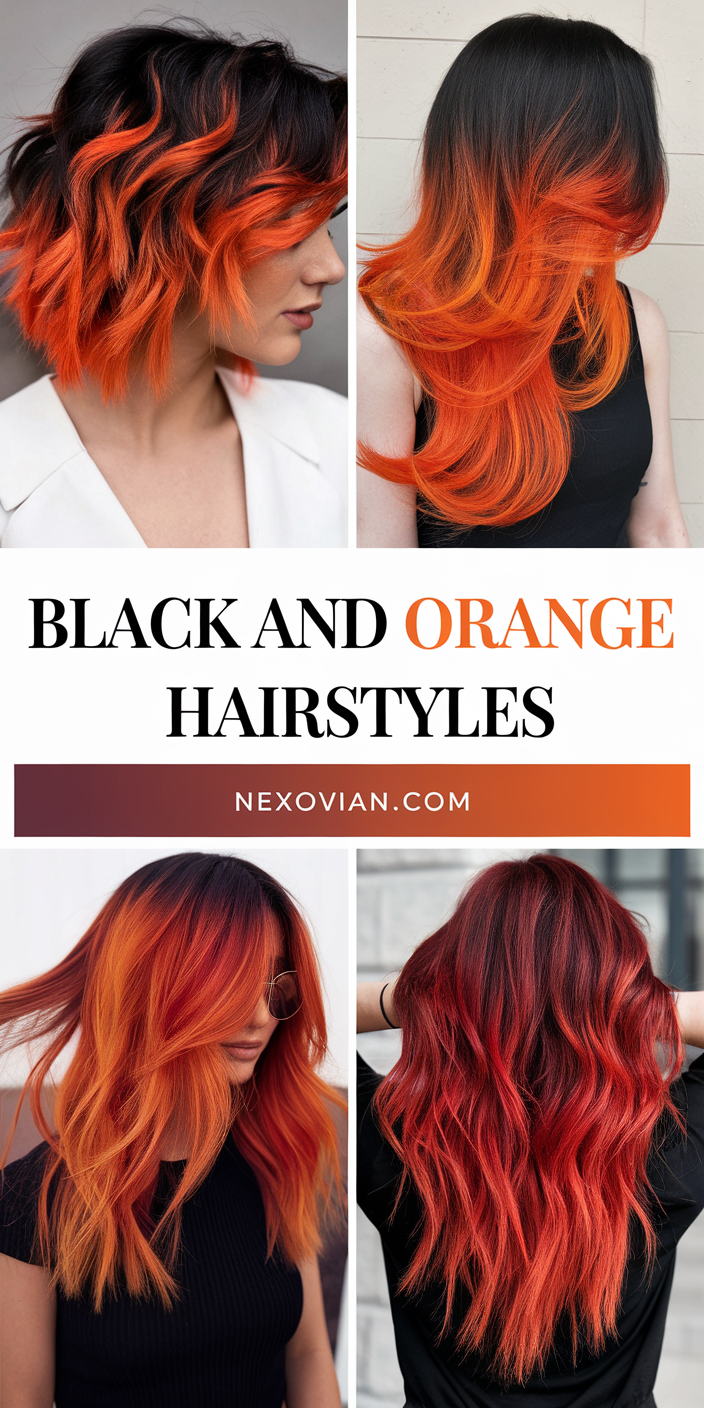 Black and Orange Hairstyles: Bold Looks You Need to Try