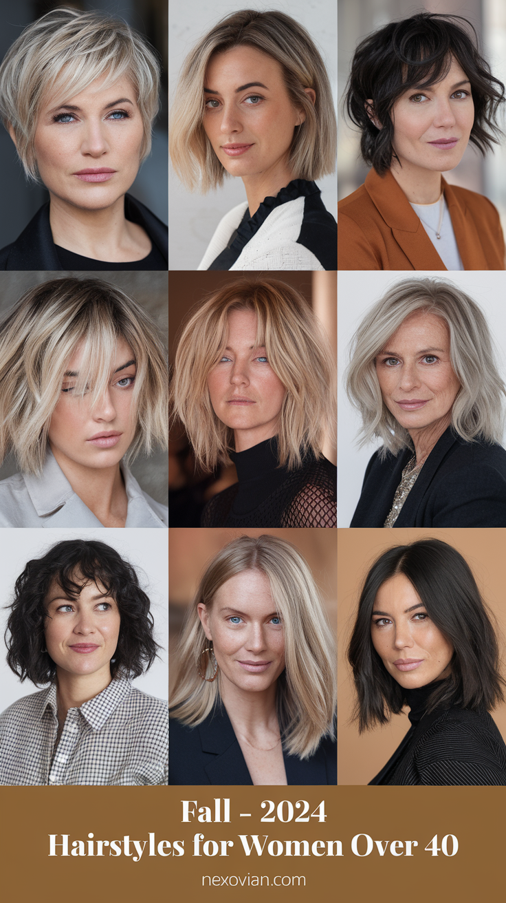 Fall - 2024 Hairstyles for Women Over 40 20 Ideas: Top Trending Styles to Try