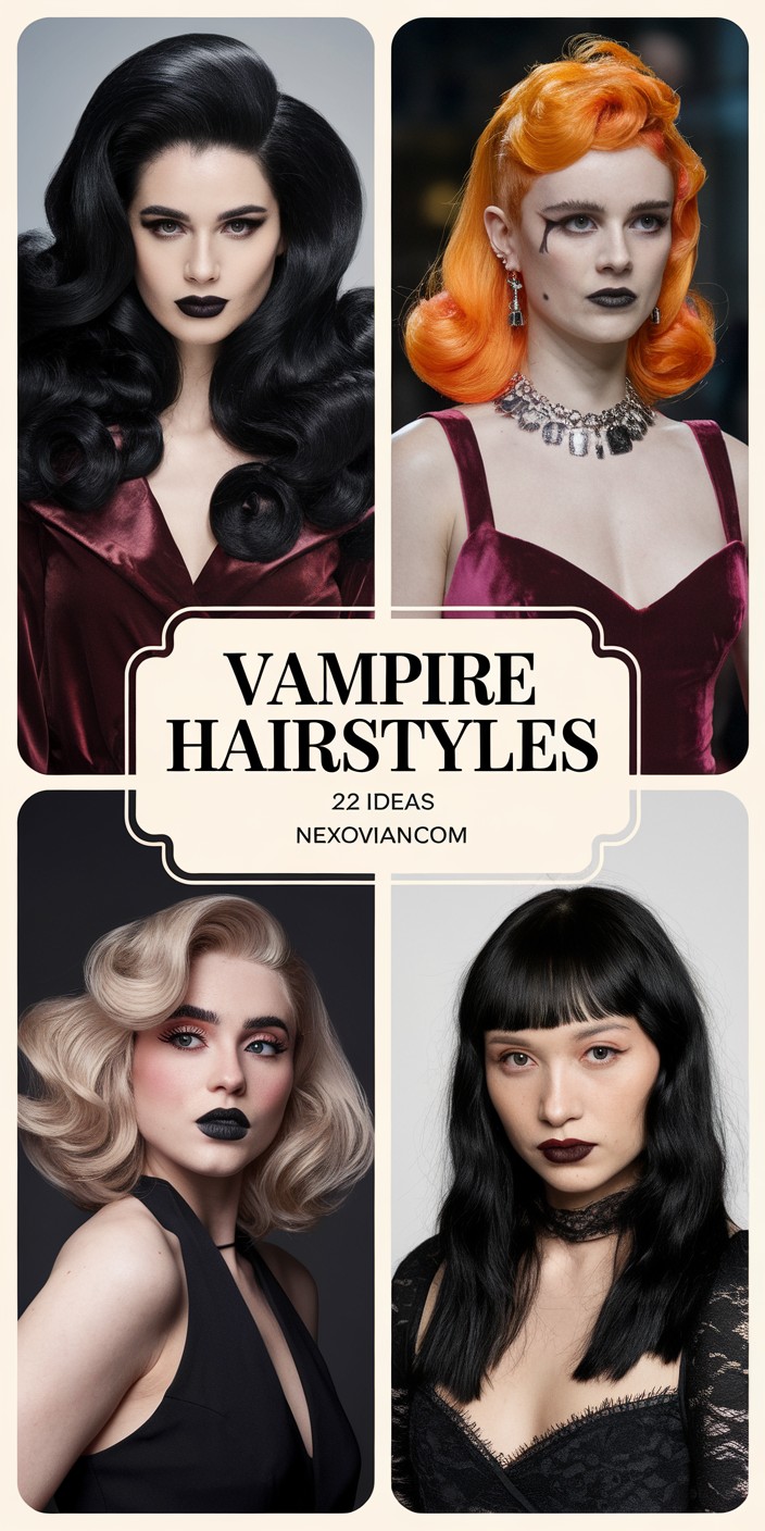 Vampire Hairstyles: 22 Spooky and Stylish Ideas for Every Look