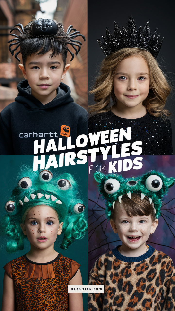 Creative and Fun Halloween Hairstyles for Kids 20 Ideas