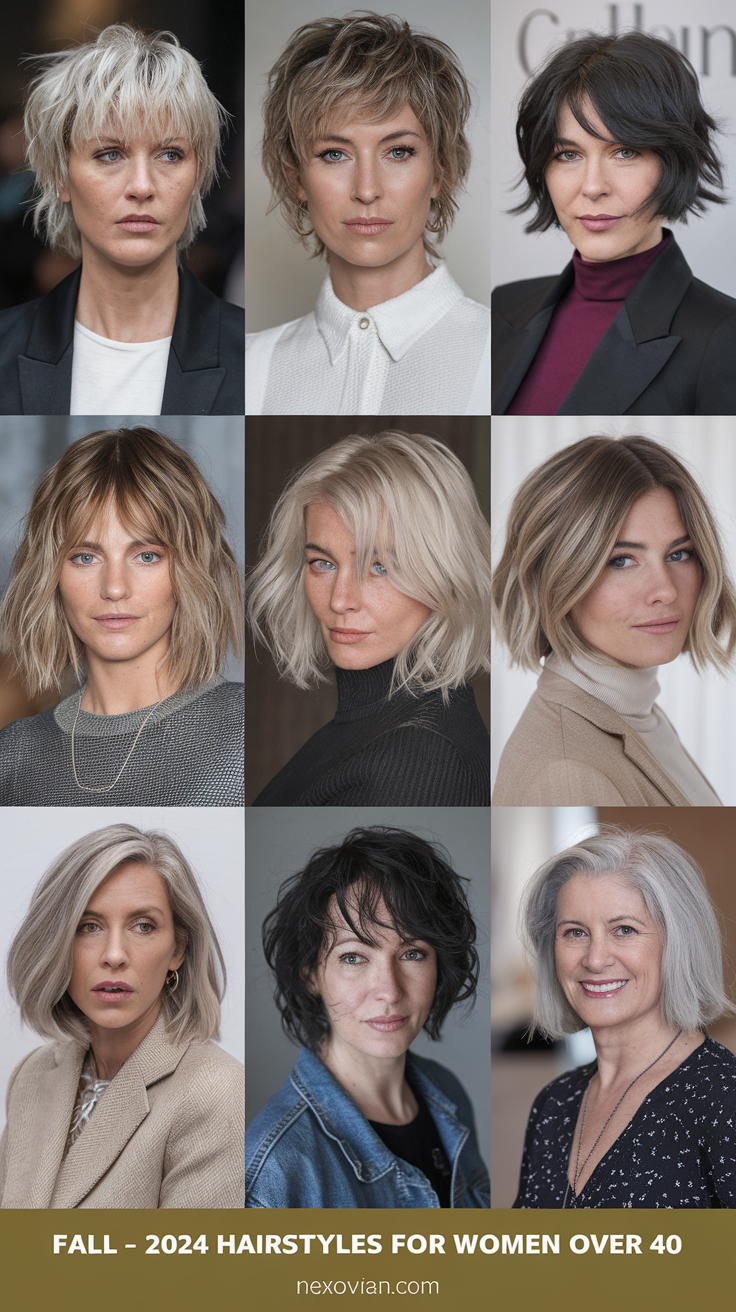 Fall - 2024 Hairstyles for Women Over 40 20 Ideas: Top Trending Styles to Try