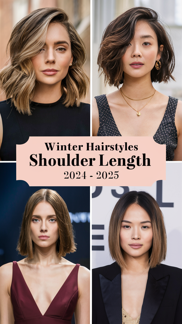 Winter Hairstyles for Shoulder Length Hair 2024 - 2025: Trendsetting Styles to Watch 24 Ideas