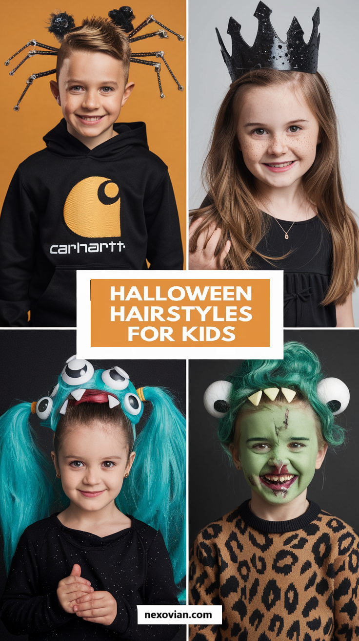 Creative and Fun Halloween Hairstyles for Kids 20 Ideas