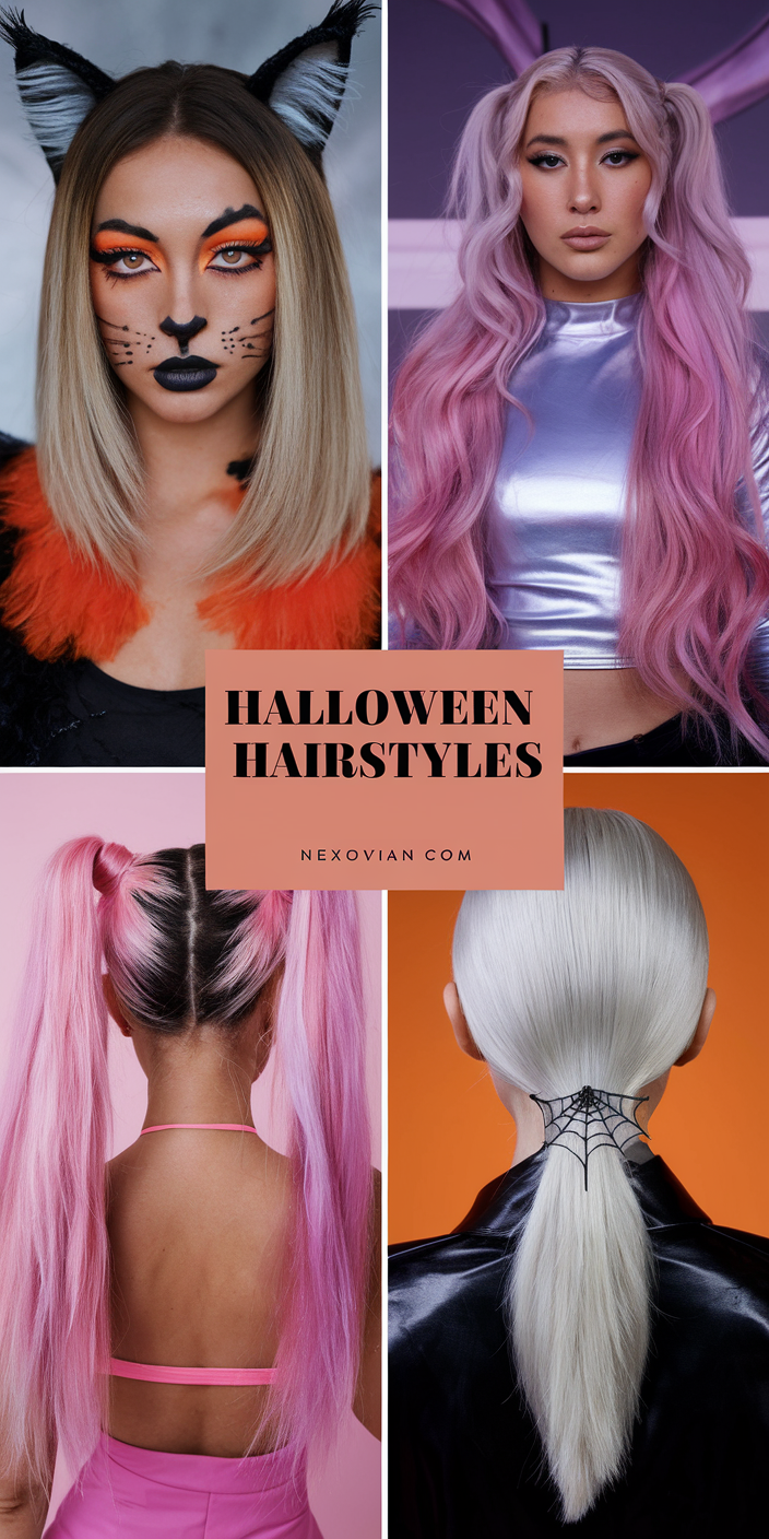 Spooky Yet Stunning Halloween Hairstyles for Women 24 Ideas