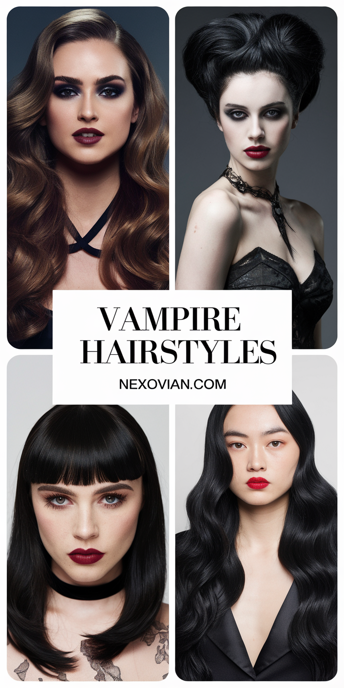 Vampire Hairstyles: 22 Spooky and Stylish Ideas for Every Look