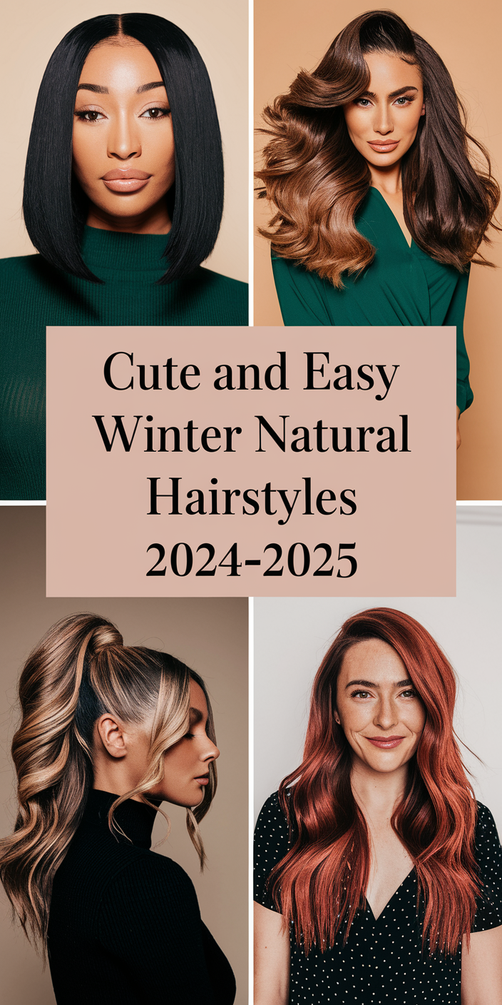 Cute and Easy Winter Natural Hairstyles 2024-2025: Top 22 Ideas for Effortless Style