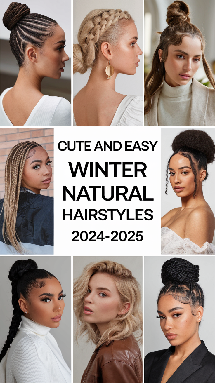 Cute and Easy Winter Natural Hairstyles 2024-2025: Top 22 Ideas for Effortless Style