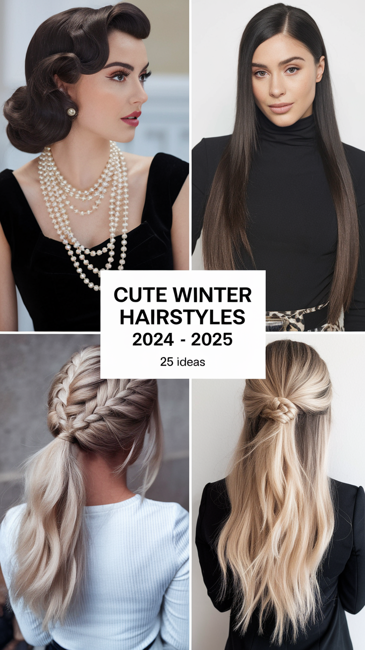 Cute Winter Hairstyles 2024 - 2025 25 Ideas