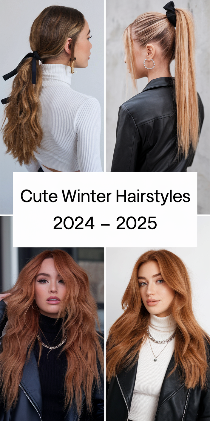 Cute Winter Hairstyles 2024 - 2025 25 Ideas