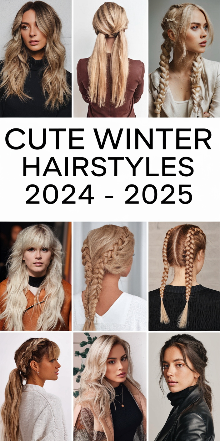 Cute Winter Hairstyles 2024 - 2025 25 Ideas