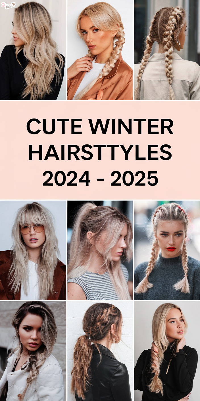 Cute Winter Hairstyles 2024 - 2025 25 Ideas