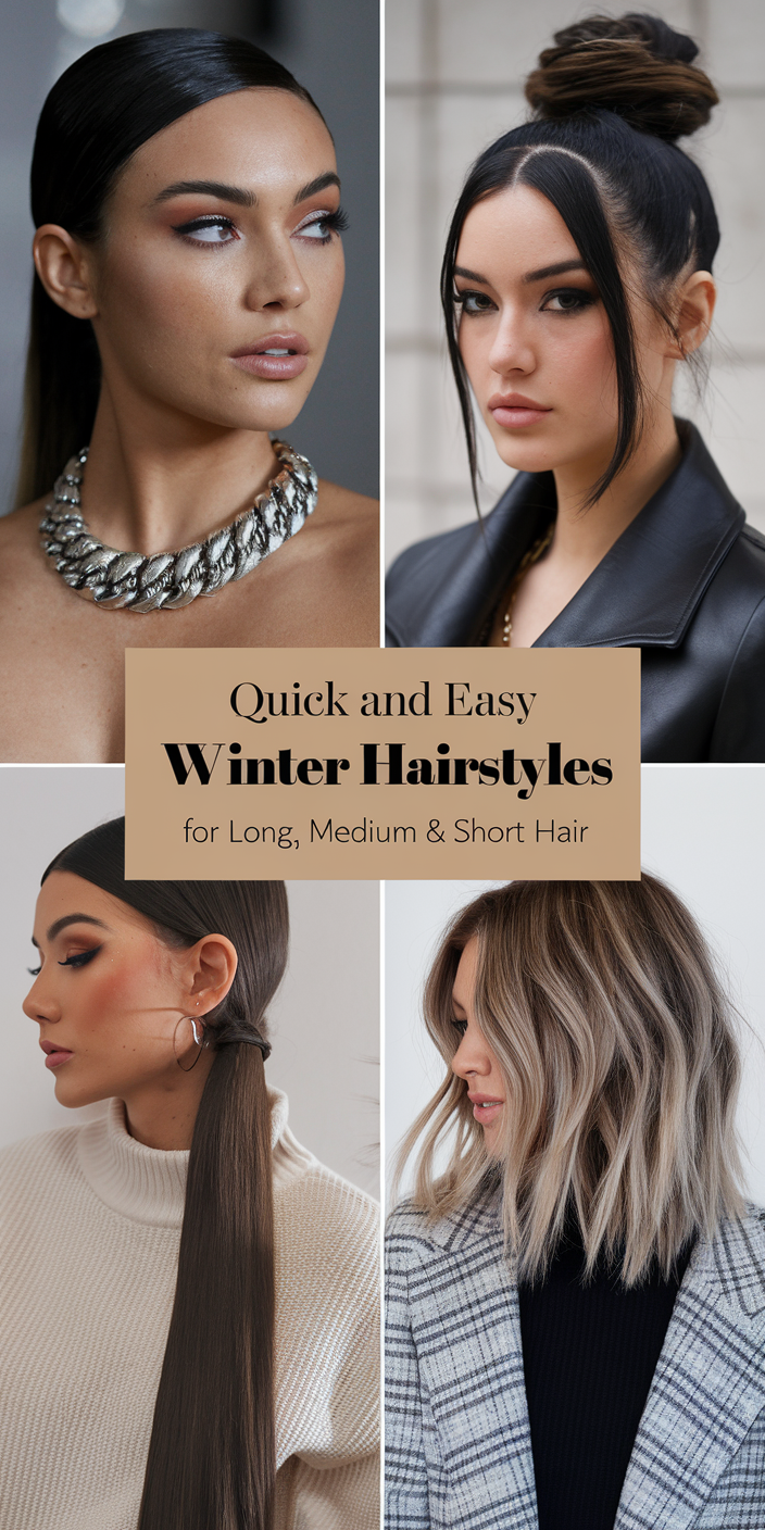 Quick and Easy Winter Hairstyles for Long, Medium & Short Hair: Top 25 Ideas for Every Length