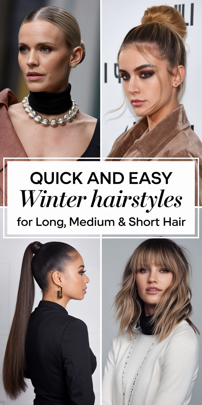 Quick and Easy Winter Hairstyles for Long, Medium & Short Hair: Top 25 Ideas for Every Length