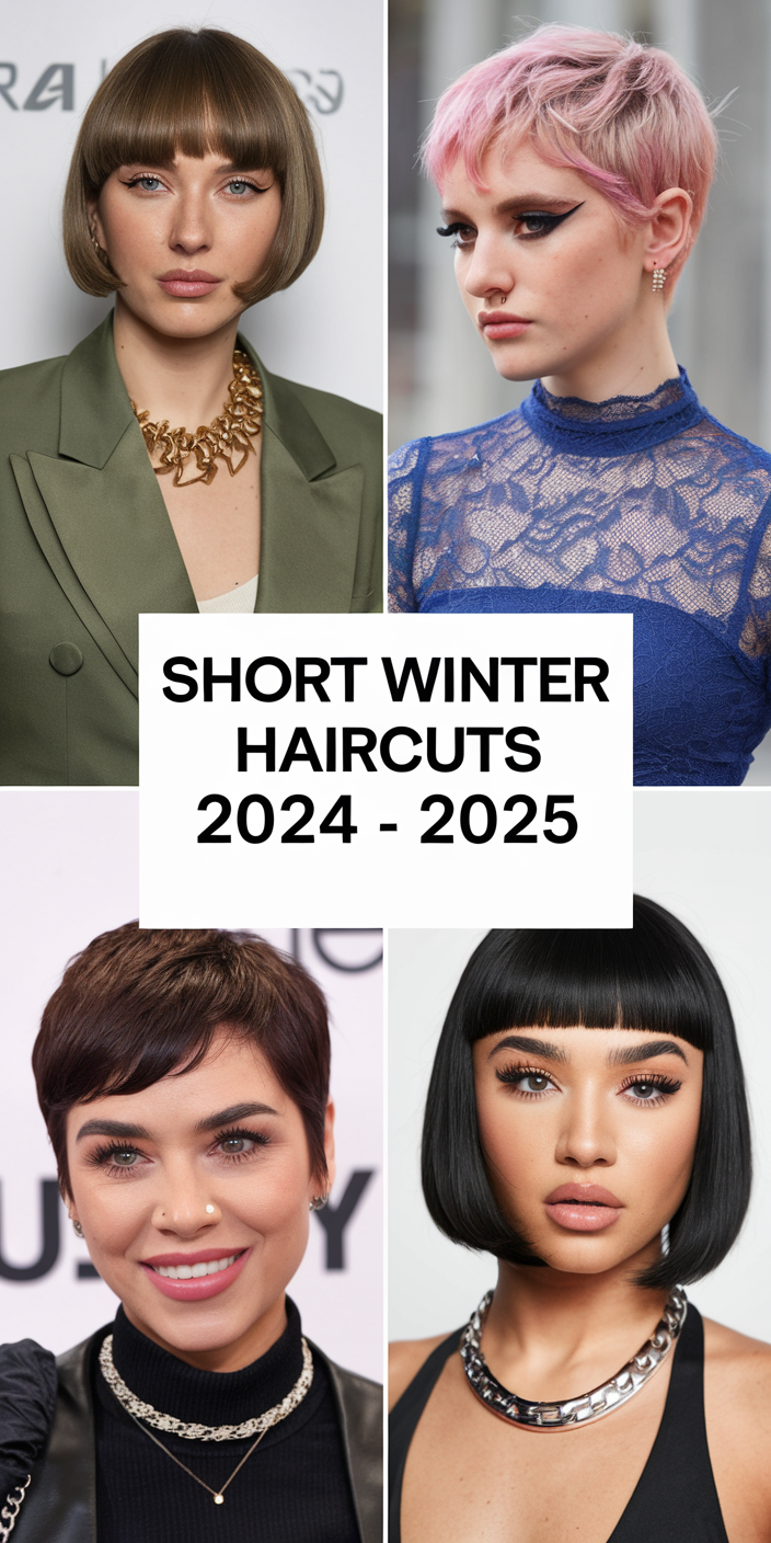 Short Winter Haircuts 2024 - 2025 21 Ideas: Trendy Styles for the Cold Season