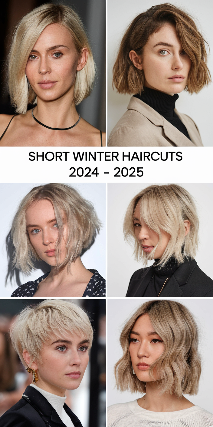 Short Winter Haircuts 2024 - 2025 21 Ideas: Trendy Styles for the Cold Season