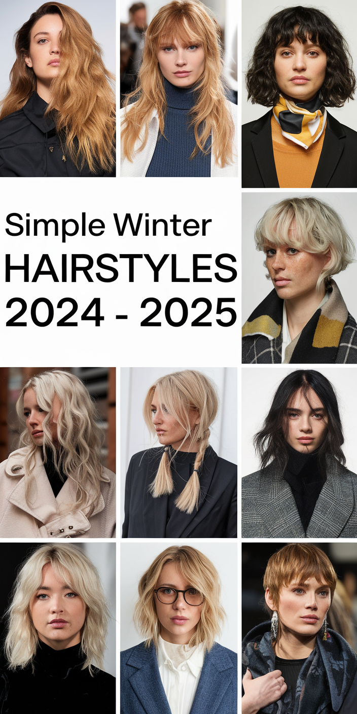 Simple Winter Hairstyles 2024 - 2025: Your Go-To Looks for the Season