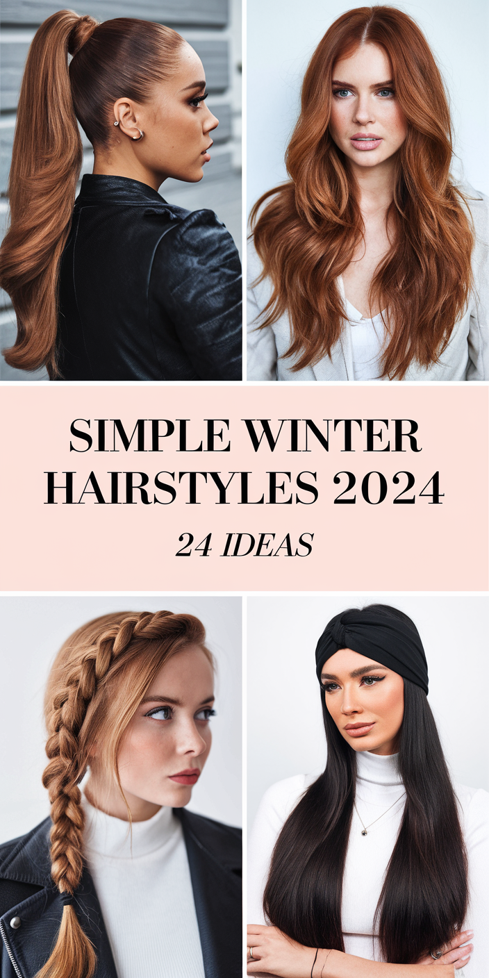 Simple Winter Hairstyles 2024 - 2025: Your Go-To Looks for the Season