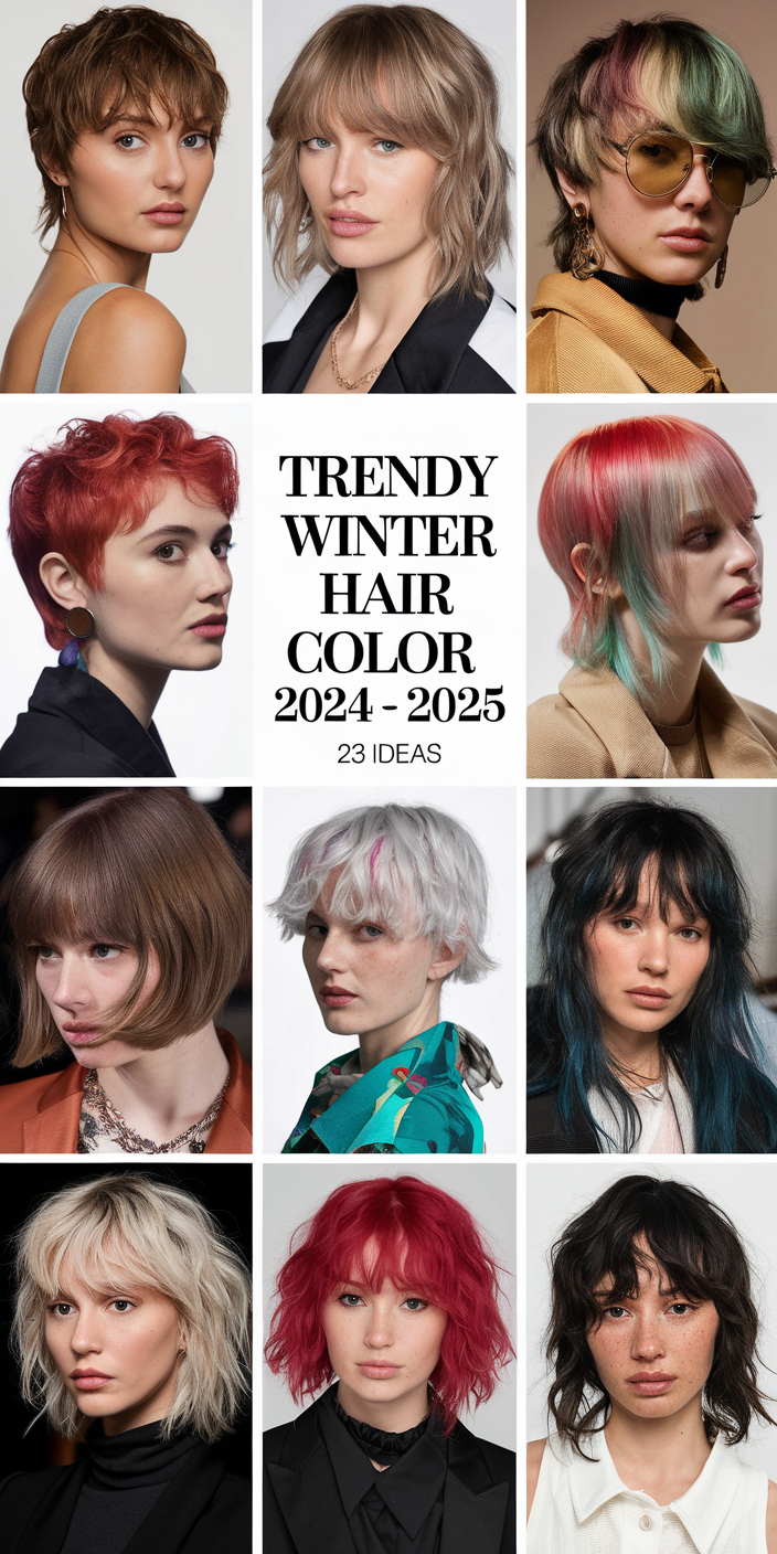 Trendy Winter Hair Color 2024 - 2025: Top 23 Ideas for a Stylish Transformation