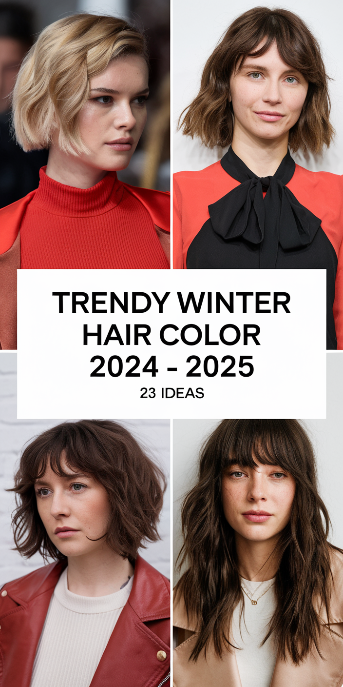 Trendy Winter Hair Color 2024 - 2025: Top 23 Ideas for a Stylish Transformation