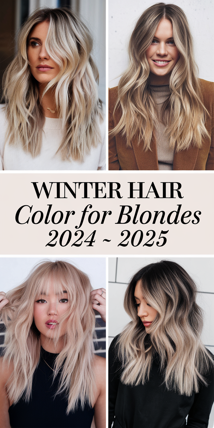 Winter Hair Color for Blondes 2024 - 2025 23 Ideas