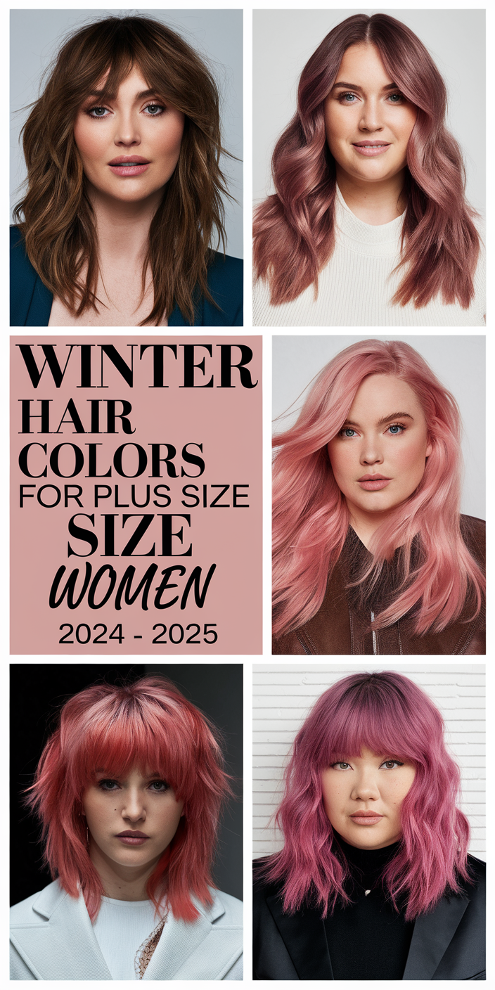 Winter Hair Colors for Plus Size Women 2024 - 2025