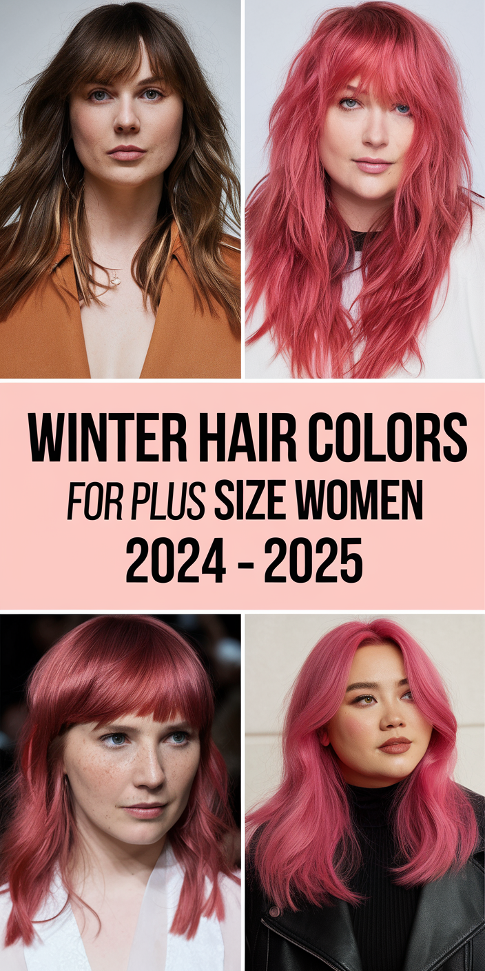 Winter Hair Colors for Plus Size Women 2024 - 2025