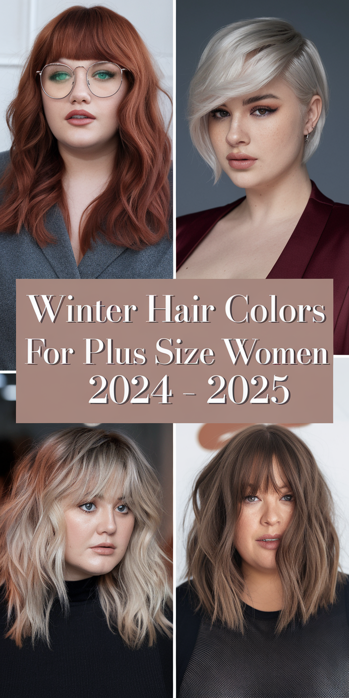 Winter Hair Colors for Plus Size Women 2024 - 2025