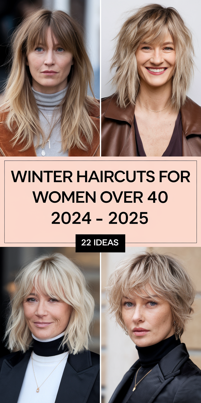 Winter Haircuts for Women Over 40 22 Ideas: Top Trends for 2024-2025