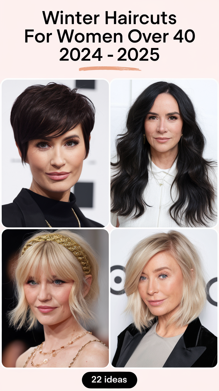 Winter Haircuts for Women Over 40 22 Ideas: Top Trends for 2024-2025