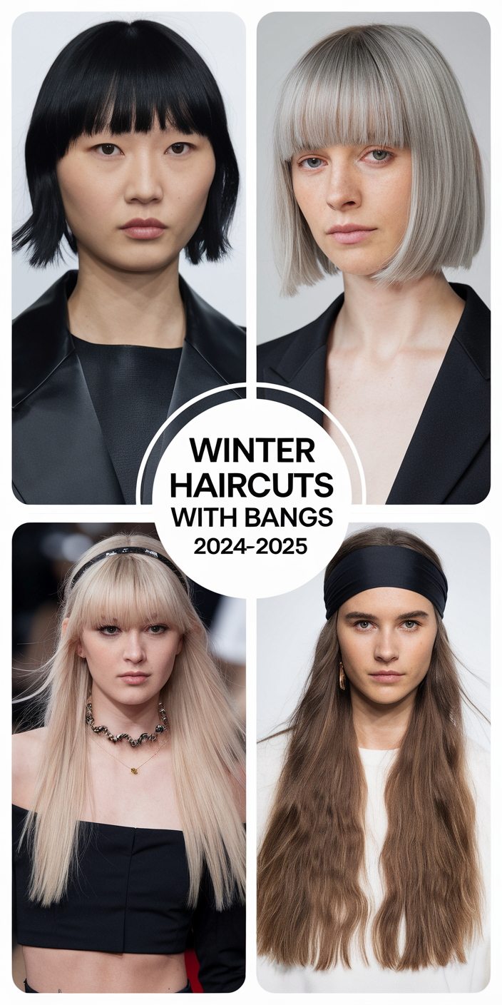 Top Winter Haircuts with Bangs for 2024 - 2025 22 Ideas: Trendy Styles to Try