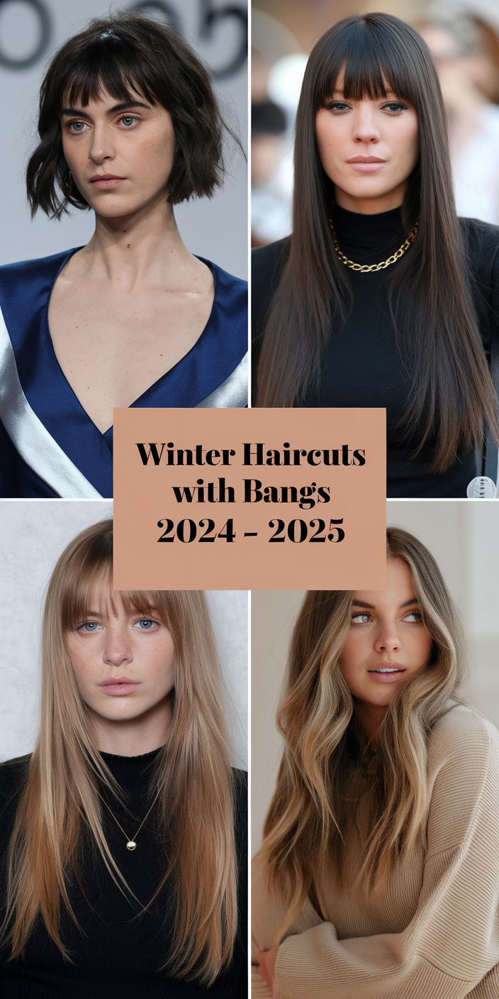 Top Winter Haircuts with Bangs for 2024 - 2025 22 Ideas: Trendy Styles to Try