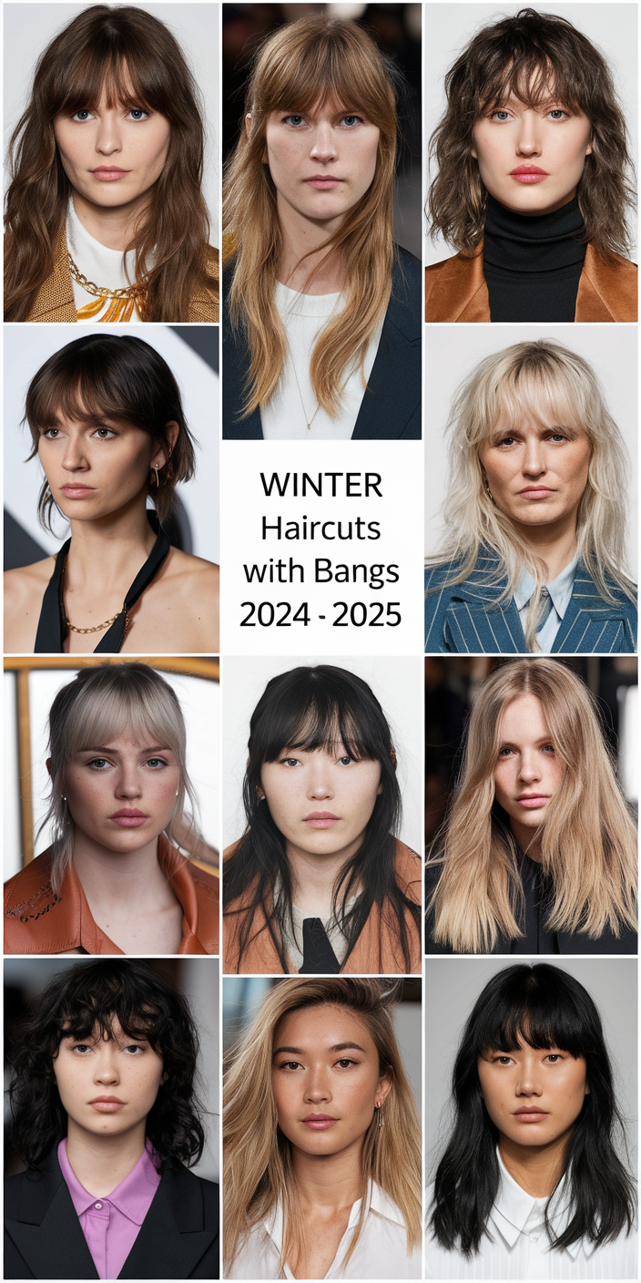 Top Winter Haircuts with Bangs for 2024 - 2025 22 Ideas: Trendy Styles to Try