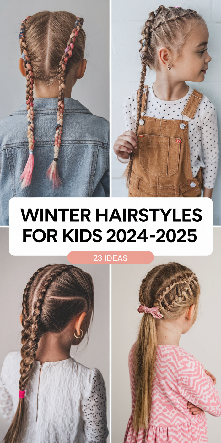 Top Winter Hairstyles for Kids 2024-2025: Cute, Easy, and Stylish 24 Ideas for Every Hair Type