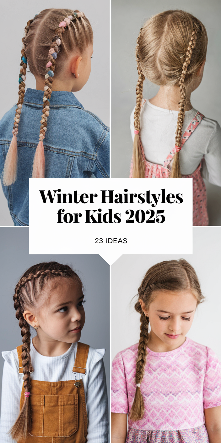 Top Winter Hairstyles for Kids 2024-2025: Cute, Easy, and Stylish 24 Ideas for Every Hair Type