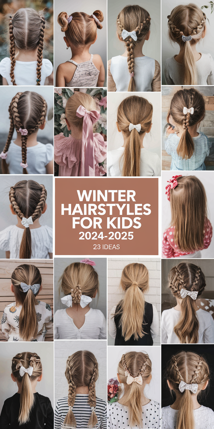 Top Winter Hairstyles for Kids 2024-2025: Cute, Easy, and Stylish 24 Ideas for Every Hair Type