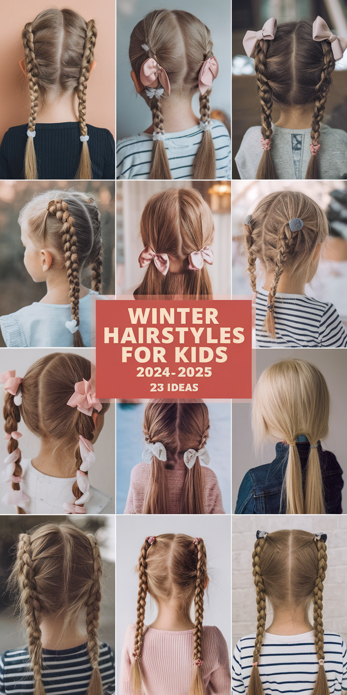 Top Winter Hairstyles for Kids 2024-2025: Cute, Easy, and Stylish 24 Ideas for Every Hair Type