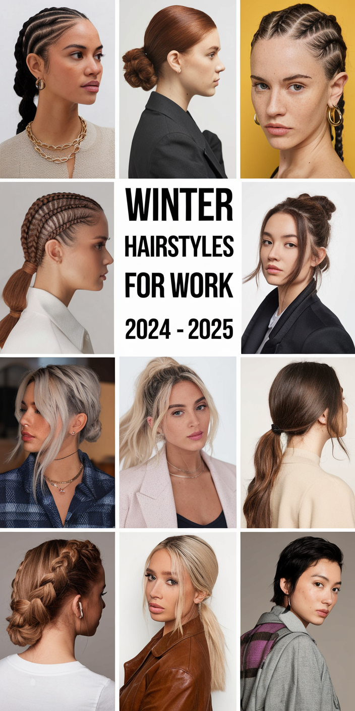 Winter Hairstyles for Work 2024-2025 24 Ideas