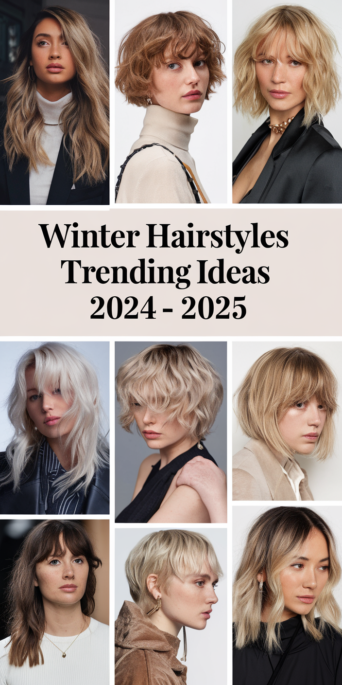 Winter Hairstyles - Trending 25 Ideas 2024 - 2025